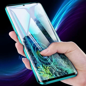 Obojstranný Skla Magnetický Kovový Obal Pre Samsung Galaxy S8 S9 S10 Plus S20 Ultra Poznámka 9 10 20 A50 A70 71 A51 A71 A91 M31 Prípade