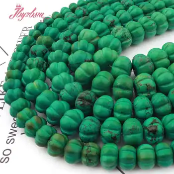 10x14,12x16,13x18mm Tekvica GreenTurquoise Kameň Voľné Guľôčok Pre DIY Náhrdelník Náramky Šperky Robiť 15
