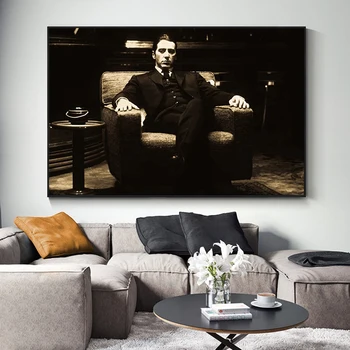 Krstný otec Al Pacino Vintage Filmový Plagát, Plagáty a Vytlačí Plátne, Obrazy na Stenu Umenie Fotografie pre Obývacia Izba Dekor
