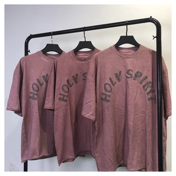 Kanyewest Lisa Hudobný Festival Kanye polovičný rukáv t-shirt pánske rap Vintage voľné písmeno potlačené bavlnené tričko