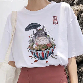 Totoro Odvážneho Preč Štúdio Ghibli femme t shirt Japonských žien ulzzang tričko Anime Hayao Miyazaki žena t-shirt harajuku 90. rokov