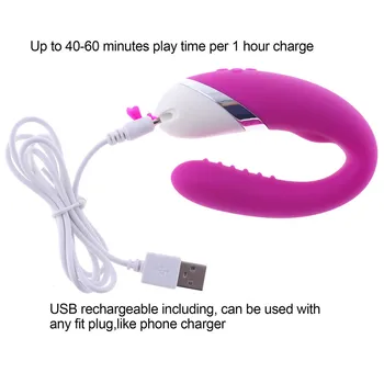 12 Rýchlosť Nepremokavé sexuálnu Hračku Pre Pár Silikónové USB Nabíjateľné Stimuláciu Klitorisu Masér Dospelých Produkt G-Spot Vibrátor Vibe