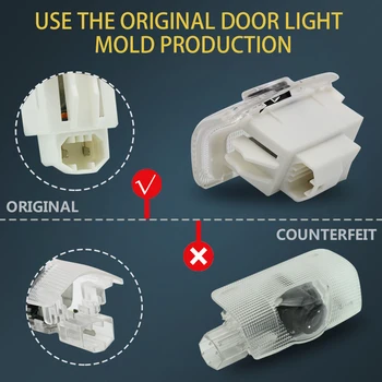 2x Auto LED Dvere so súhlasom Krok Logo Projektor Svetlo Na Nissan Patrol 2012-Teana 2008-2012
