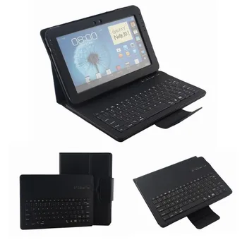 Vymeniteľné Bluetooth Klávesnica S Tablet puzdro Pre Samsung Galaxy Note 10.1 N8000 N8010 N8013 2 in1 PU Kožené Stojan, Kryt Plášťa