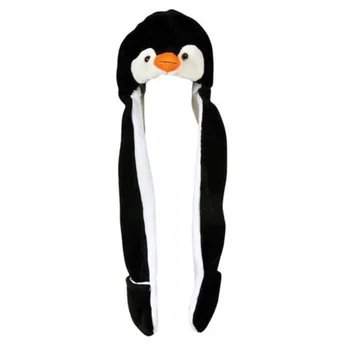 Cartoon Zvierat Štýl Penguin Klobúk Odsávače Čiapky Roztomilé Chlpaté Čiapky Mäkké Teplé Šatku Earmuff Plyšové Huskies Klobúk Predaj, Veľkoobchod V Zime