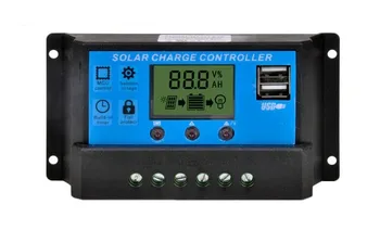 10A PWM solárny panel regulátora solárny regulátor nabíjania s dvomi USB 12V/24V auto práce port doprava zadarmo SCP-10A