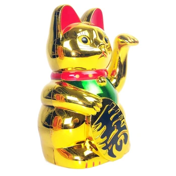 1 Ks Čínskych Šťastie, Bohatstvo Zlata Cute Cat Solárny Príjemné Fortune Mačka Šťastie Pre Domácich Auto Hotelovej Reštaurácii Decoratio Plavidlá