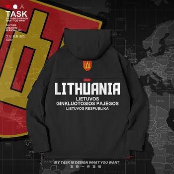 Litva litovská LTU mužov bunda s kapucňou Land Force logo armády ventilátor Vojenské windbreaker národ top mens kabát jeseň oblečenie