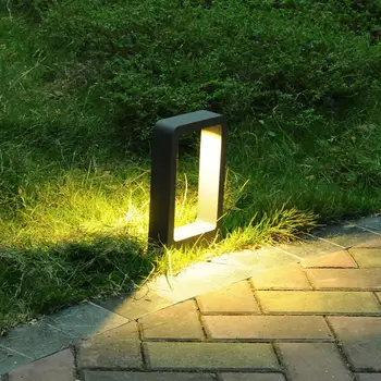 2 ks Nepremokavá 15W COB LED Záhradné Svetlo Trávnik Lampa Hliníkový Stĺpik Svetlo Vonkajšie Nádvorie villa krajiny obrube osvetlenie