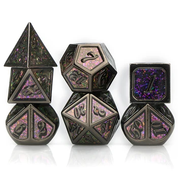 Dnd kocky kovové kocky nastaviť polyhedral kocky d&d kocky dungeon a drak zlato, červené kocky galaxy kocky s bag d20 d10 d8 d12 d6