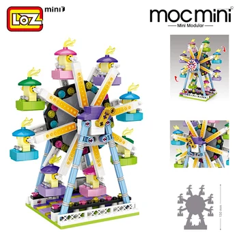 LOZ Mini stavebné Bloky, park mini architektúry tehly model Montáž Educational DIY sady deti hračky Ruské DIY Tehly Hračky