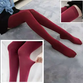 Sexy dámske dlhé pančuchy ponožky stehná vysoké pančuchy žena teplá bavlnená nad podkolienky ženy osadenie