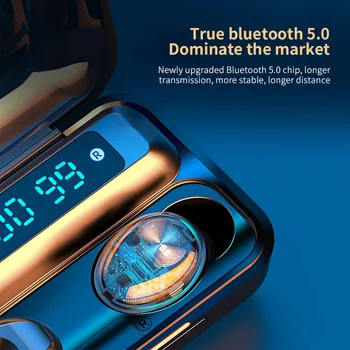 Bluetooth V5.0 CVC8.0 dotyk 9D HiFi stereo pravda bezdrôtové slúchadlá do uší, s nabíjanie prípade 4500mAh pohybu vodotesné mini slúchadlá