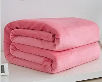 Horúce bytový textil flanelové ružová Deka super teplé mäkké deky hodiť na Gauč/Posteľ/Lietadlom Cestovať patchwork pevné prehoz cez posteľ