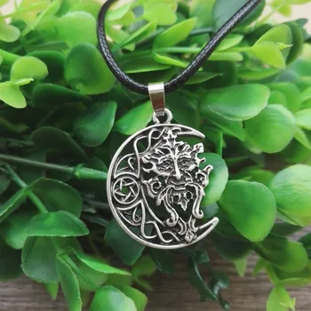 1pcs dropshipping keltské Zelený Muž náhrdelník Keltské Wicca Pohanský Boh Strom Ducha šperky SanLan