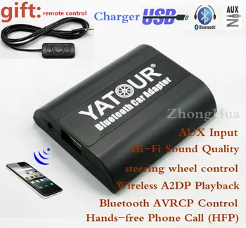 Yatour car audio Bluetooth, AUX mp3 rozhrania pre Toyota Avensis Avalon Camry Lexus LS460 Scion Hands-free Phone AUX 6+6 zátka