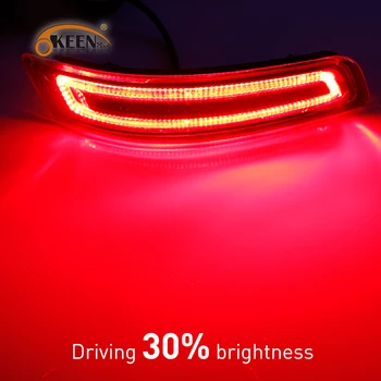 2 ks Auto LED Zadný Nárazník Reflecotr Svetla Pre Toyotu Corolla 2016 2016 2017 2018 Brzdy hmlové Svetlo Dynamické Zase Signál