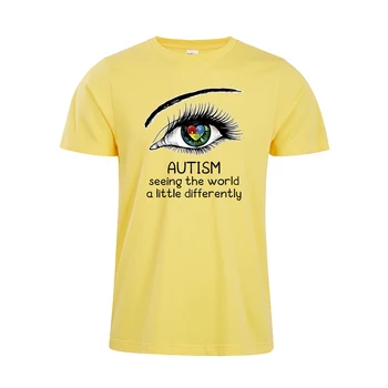 Autizmus Povedomia Vidieť Svet Inak, Autizmus Podporu Žena T-Shirt