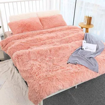 WOSTAR Nordic štýl Shaggy super Mäkké pevné Coral Fleece Deka zime Teplé načechraný deka rozkladací Gauč prehoz cez posteľ hodiť Deka