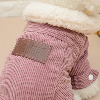 Ružový Psie Oblečenie, Zimné francúzsky Buldog Psie Oblečenie Pre Malé Psy Teplé Oblečenie Pugs Oblečenie Pre Chihuahua Oblečenie Roupa Pet 40S2
