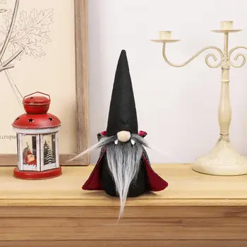 2 ks Halloween Cítil Čarodejnice Black Anonymný Gnome Oblečenie pre Bábiku Ornament Halloween Home Party Dekorácie Dieťa Darček 26 cm