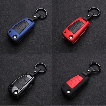 ABS Uhlíkových vlákien Silikónové Kľúča Vozidla Kryt Chránič Prípade Pre Audi A3 A4 A5 C5 C6 8 L 8P B6 B7 B8 C6 RS3 Q3 Q7, TT 8 L 8V S3 keychain