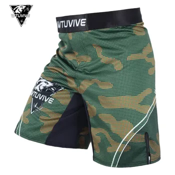 WTUVIVE MMA boxerské športové fitness osobnosti priedušná voľné veľké veľkosti šortky Thai päsť nohavice so systémom bojuje lacné mma šortky