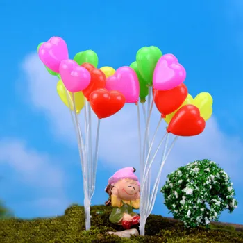 Predaj~10 set/mini balón/doll house//miniatúr/krásne roztomilé/rozprávková záhrada gnome/moss terárium dekor/remeslá/bonsai/ DIY/c075