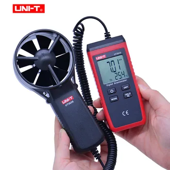 JEDNOTKA UT363S Mini Anemometer Rýchlosť Vetra Meter LCD Displej Rýchlosť prúdiaceho Vzduchu MAX/AVG Meranie Vetra na Úrovni 1~12