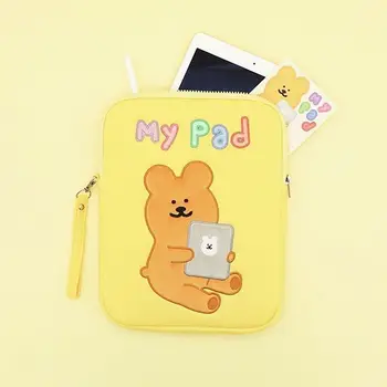 Tablet taška pre iPad ochrany taška Karikatúra Roztomilý Výšivky 10 10.8 11 13 pad skladovanie rukáv in bear