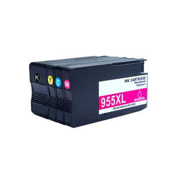 4PK Kompatibilné 955 XL 955XL atramentové kazety Pre HP 955XL Inkjetprinter Pro 7720 7740 8710 8715 8720 8730 8740 8210 8216 8725 tlačiareň