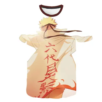 Nové Japonské Anime tričko Naruto Cartoon detské Letné Tričko Krátky Rukáv Modal Chlapec Dievča Dieťa T-shirt Značky topy Ninja Anime