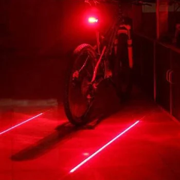Horúca jazda na Bicykli Bicykel Bicykel zadné Svetlo Super Jasná 5LEDs Blikajúce Zadné Ostrohové Lampa DO2