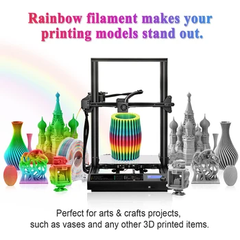 SUNLU Rainbow CHKO Vlákna 1.75 MM 1 KG Farebné CHKO Vlákna Nový Príchod HODVÁB Rainbow 3D Tlačiarne Materiál