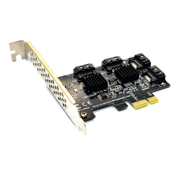 4 portu SATA 3.0 PCIe rozširujúca Karta PCI express PCI e SATA Adaptéra PCI-e SATA 3 Prevodník s Chladiča pre PC IPFS SSD HDD