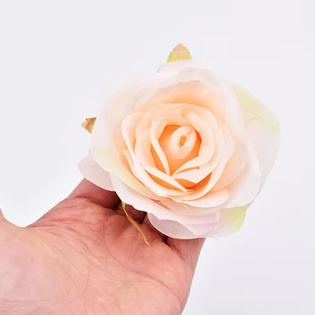 30pcs 8 cm White Rose Umelého Hodvábu Kvet Hlavy DIY Kvetinové Steny Svadobné Dekorácie, Doplnky Scrapbooking Plavidlá Falošné Kvety