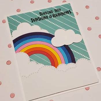 Rainbow Mraky Slnko Jasné, Transparentné Silikónové Pečiatky pre Scrapbooking DIY Plavidlá, Dekorácie Mäkké Pečiatka
