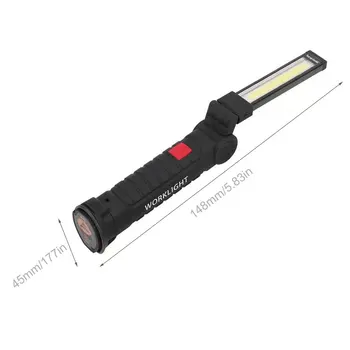 KLAS Pracovných Baterka LED Baterkou Vozidla Oprava Lámp USB Nabíjateľné Magnetické 360 rotujúce Prenosné Svetlá