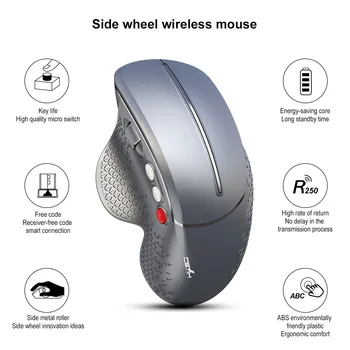 Nové Vertikálne Myši, Ergonomický Dizajn 2.4 G Wireless Mouse Pohodlné Uchopenie 2.4 G Wireless Mouse USB Nabíjateľné Plnenie Myš