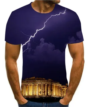 Nové pánske Vírivá T-shirt 2020 Lete pánske T-shirt O-krku Krátky Rukáv Graffiti 3D Tlač Zábava T-shirt Ležérny Top XXS-6XL