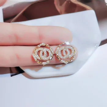 Luxusné Drahokamu Geometrické Drop Náušnice pre Ženy, Dievčatá 2020 Nové Bijoux Námestie Visieť Náušnice Strany Šperky Dary Zlato Trendy