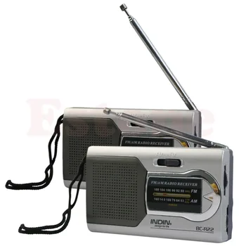 Univerzálne Slim AM/FM Mini Rádio Svete Prijímač Stereo Reproduktory MP3 Prehrávač Hudby