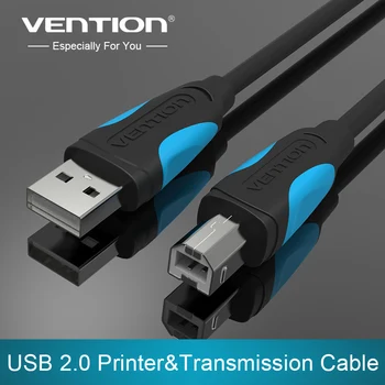 Vencie USB kábla k Tlačiarni za Kábel USB Typ B Samec na Male USB 2.0 Kábel pre Canon Epson HP ZJiang Tlačiareň štítkov DAC, USB Tlačiareň