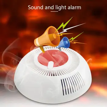 Nezávislé Dymový Požiarny Poplach Home Security Bezdrôtový Detektor Dymu, Alarm Dymový Granát Detektor Dymu