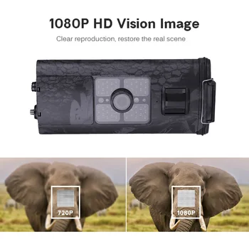 Poľovnícky Chodník Kamery Voľne žijúcich živočíchov Skautingu Nočné Videnie Wifi Kamera HC700A 16MP 1080P Infračervené LED Vonkajšie Kamery pre Dohľad