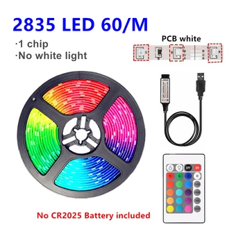 RGB LED Pásy 5v USB 2835/5050 LED Pásy Svetla RGBW Okolitého Svetla Strip Flexibilné Lampa Pásky Pre Izba TV Dekorácie Vlkovcový Svetlo