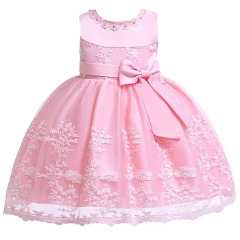 Vysoká kvalita Baby Girl Dress Čipky Retro Party Šaty pre Dievčatá Narodeninovej Party Princezná šaty 0-18 M Detské Oblečenie Kostým