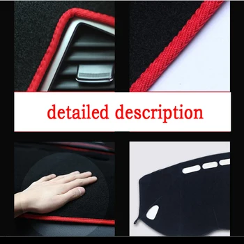 RKAC Auto panel kryt mat na Mazda 3 a 2. na roky 2009-2013 rokov Pravej strane jednotky dashmat pad dash mat auto panel príslušenstvo