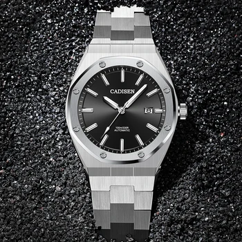 CADISEN DIZAJN pánske hodinky mechanické hodinky pre mužov značky luxusné automatické hodinky mužov Japonsko NH35A Business reloj hombre 2020