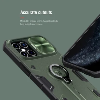 Pre iPhone 12 Pro Max prípade shockproof telefón, stojan, držiak Nillkin pre iPhone 12 Pro Kamery Chráni Zadný Kryt pre iPhone 12 6.7